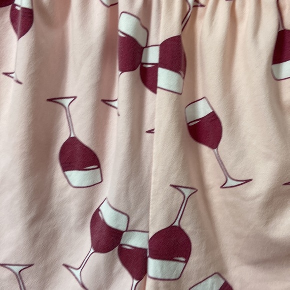 Women’s SHEIN “Wine O’ Clock” pink and white pajama set. Size medium. - Picture 6 of 11